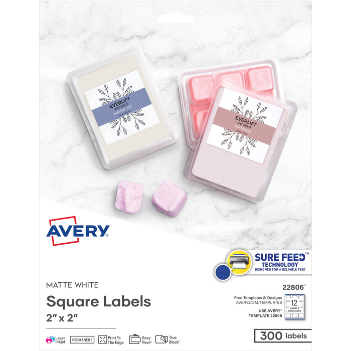 Avery&reg; Easy Peel Sure Feed Labels - Print-to-the-Edge - AVE22806