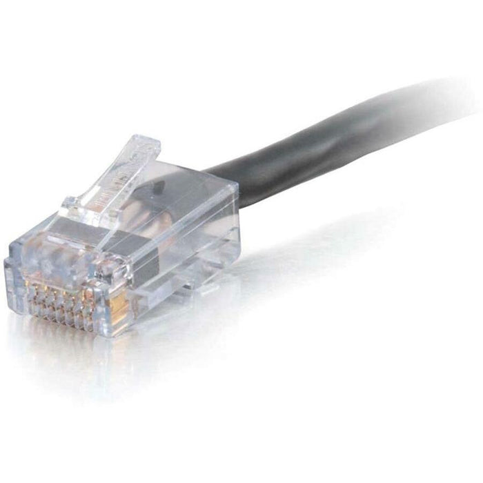 C2G-25ft Cat6 Non-Booted Network Patch Cable (Plenum-Rated) - Black - CGO15299