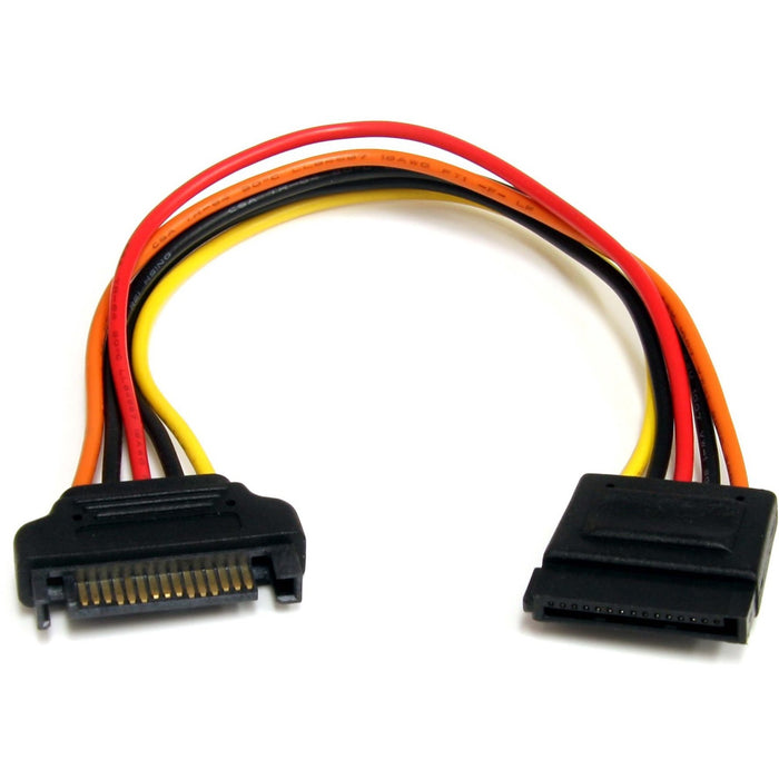 StarTech.com 8in 15 pin SATA Power Extension Cable - STCSATAPOWEXT8