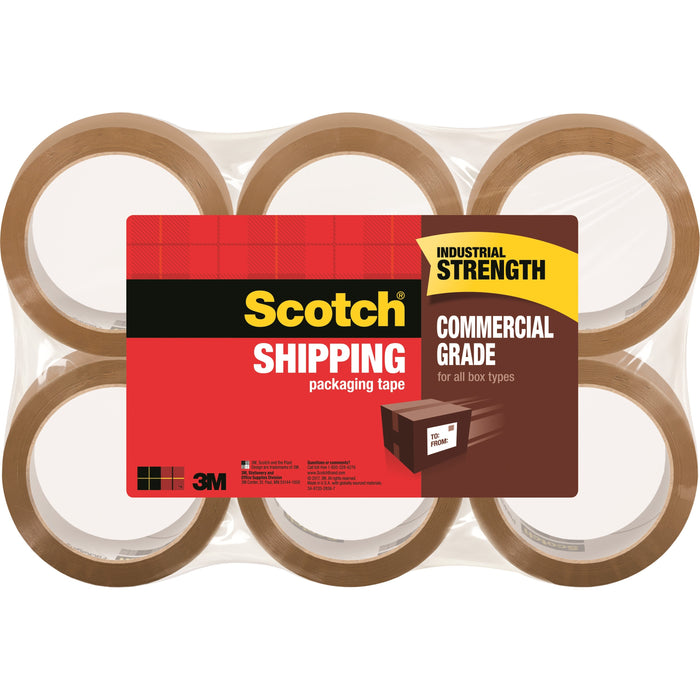 Scotch Commercial-Grade Shipping/Packaging Tape - MMM3750T6