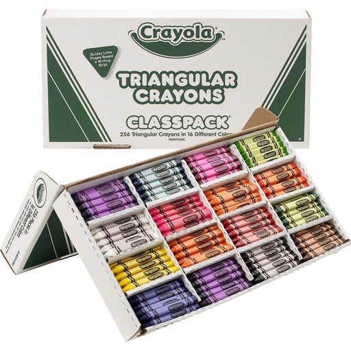 Crayola Triangular Anti-roll Crayons - CYO528039 Crayola, LLC