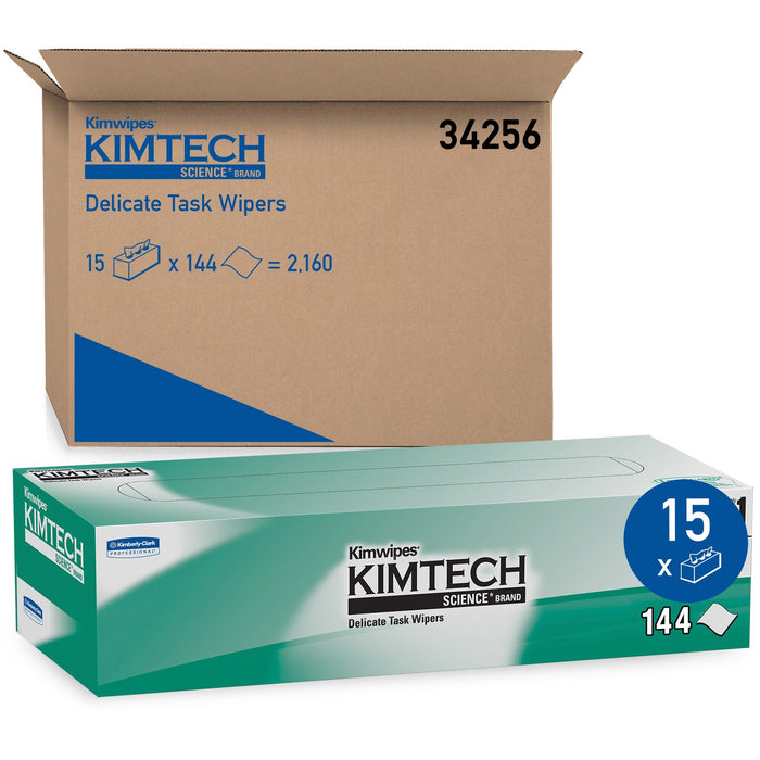 KIMTECH Science Kimwipes Delicate Task Wipers - Pop-Up Box - KCC34256CT