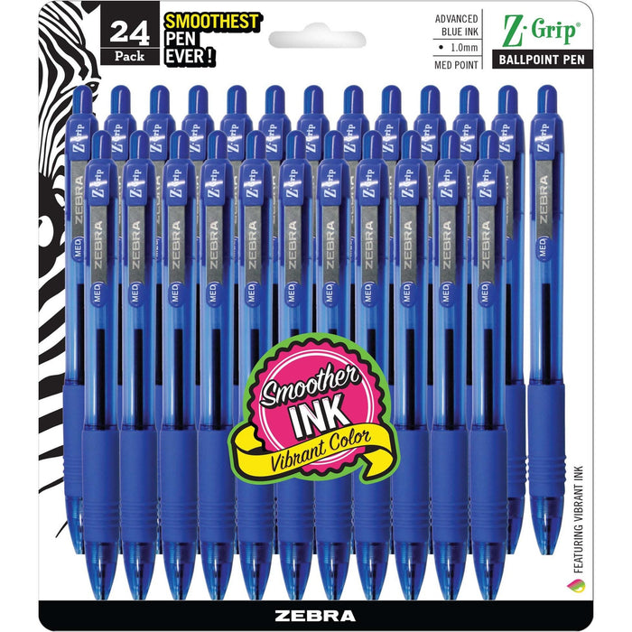 Zebra Z-Grip Retractable Ballpoint Pens - ZEB12225