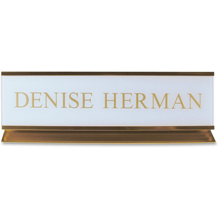 Xstamper Pedestal Aluminum Desk Sign - XSTK50