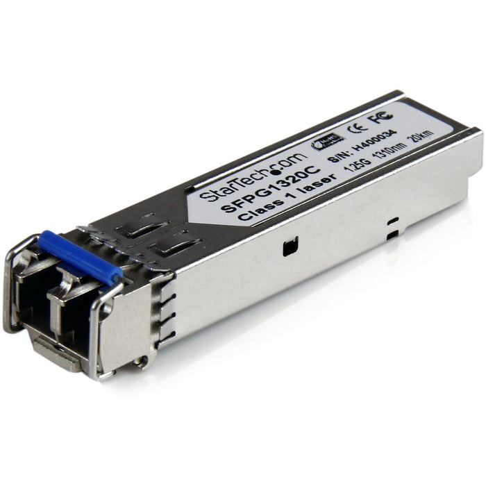 StarTech.com Cisco GLC-LH-SMD Compatible SFP Module - 1000BASE-LH - 1GE Gigabit Ethernet SFP 1GbE Single Mode Fiber SMF Optic Transceiver - STCSFPG1320C