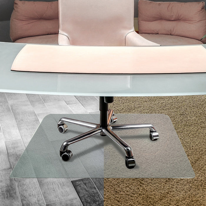 Floortex Cleartex UnoMat Anti-Slip Hard Floor/Very Low Pile Carpet Rectangular Chair Mat - FLR1213420ERA