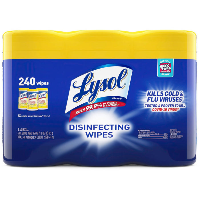 Lysol Lemon/Lime Disinfecting Wipes - RAC84251