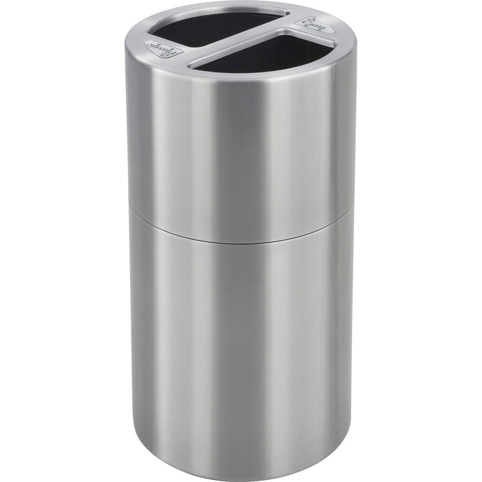 Safco Dual Recycling Receptacle - SAF9931SS