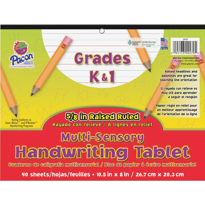 Pacon Grades K-1 Multi-sensory Handwriting Tablet - PAC2470