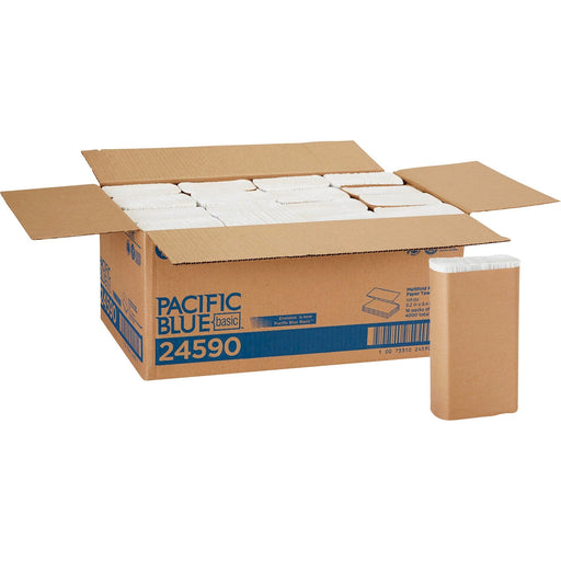 Pacific Blue Basic Recycled Multifold Paper Towels - GPC24590 Georgia Pacific Corp.