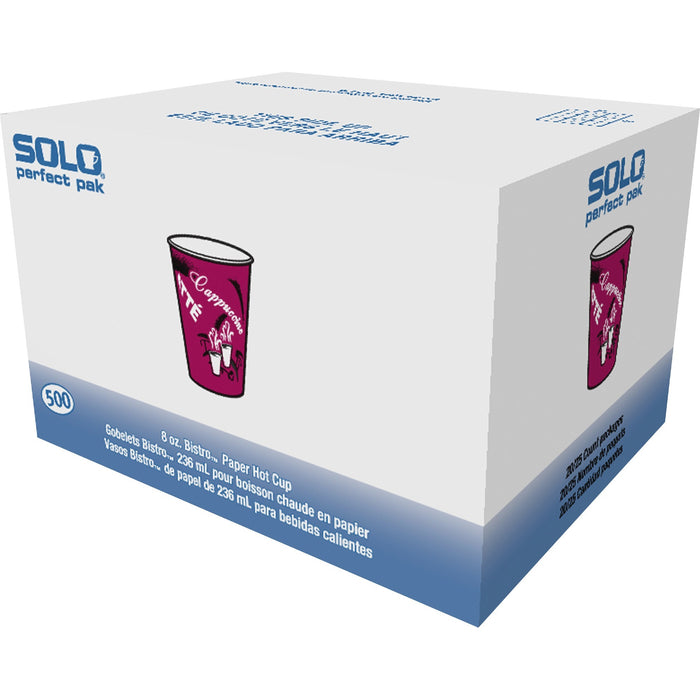 Solo Single Sided Paper Hot Cups - SCCOF8BI0041