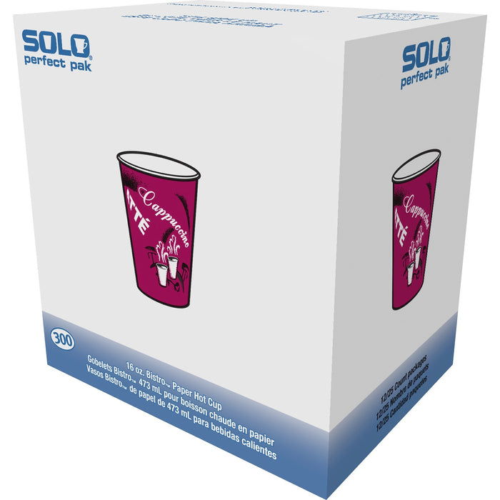 Solo Single Sided Paper Hot Cups - SCCOF16BI0041