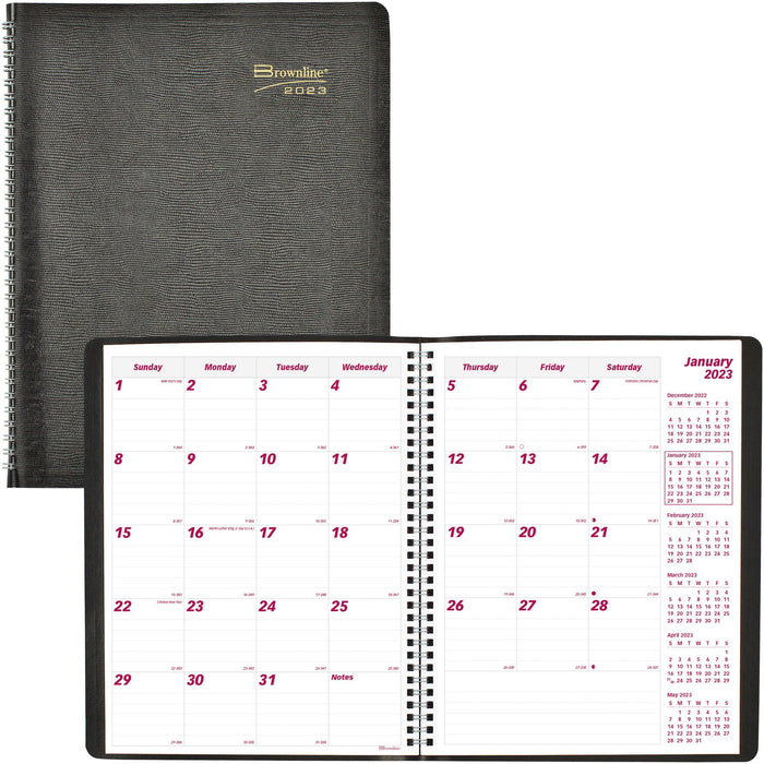 Brownline Monthly Planner - REDCB1262BLK