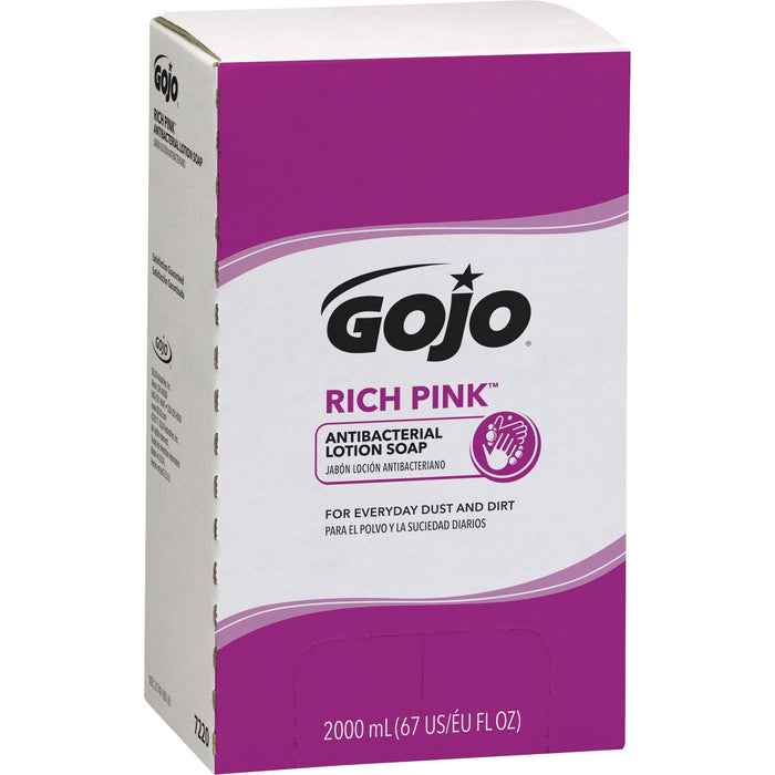 Gojo&reg; Rich Pink Antibacterial Lotion Soap Refill - GOJ722004