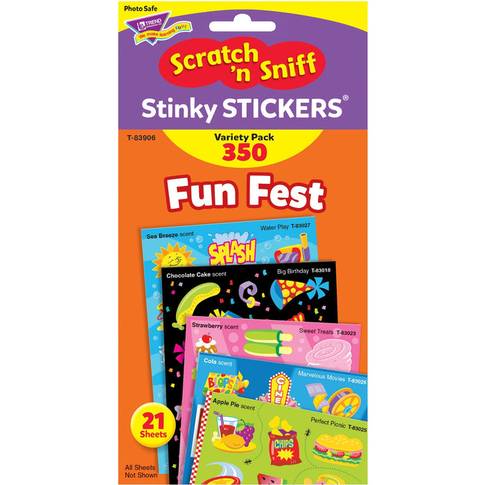 Trend Fun Fest Stinky Stickers Variety Pack - TEPT83906