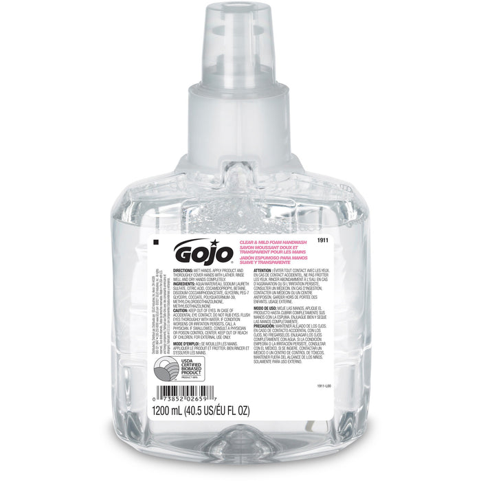 Gojo&reg; LTX-12 Clear Mild Foam Handwash Refill - GOJ191102