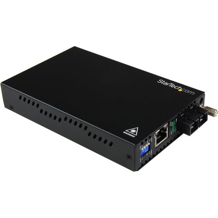 StarTech.com Gigabit Ethernet Multi Mode Fiber Media Converter SC 550m - 1000 Mbps - STCET91000SC2