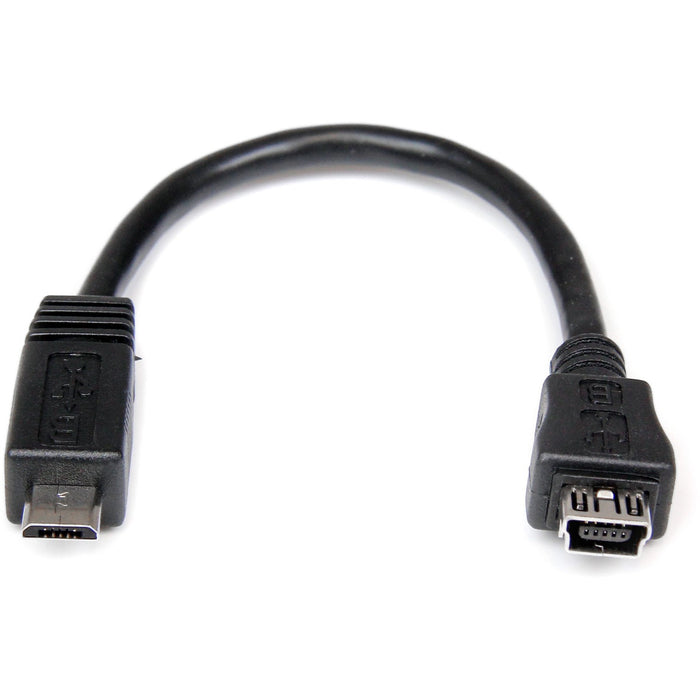 StarTech.com 6in Micro USB to Mini USB Adapter Cable M/F - STCUUSBMUSBMF6