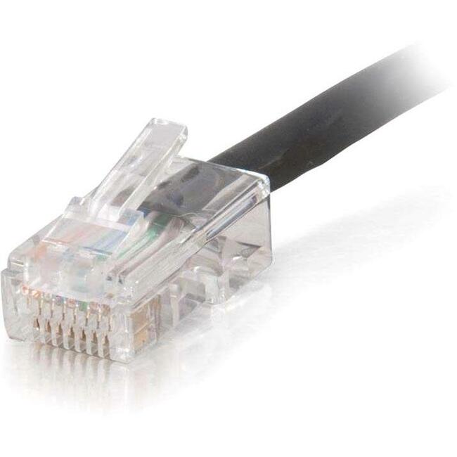 C2G 7ft Cat5e Non-Booted Unshielded (UTP) Network Patch Cable (Plenum Rated) - Black - CGO15254