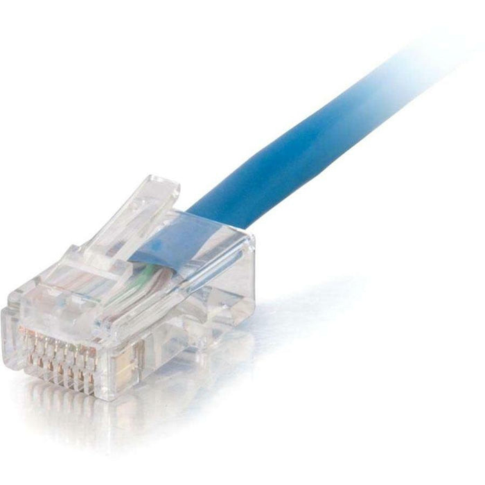 C2G 15ft Cat5e Non-Booted Unshielded (UTP) Network Patch Cable (Plenum Rated) - Blue - CGO15244