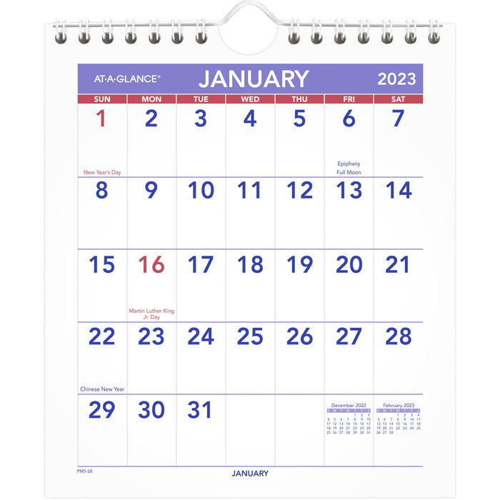 At-A-Glance Mini Wall/Desk Monthly Calendar - AAGPM528