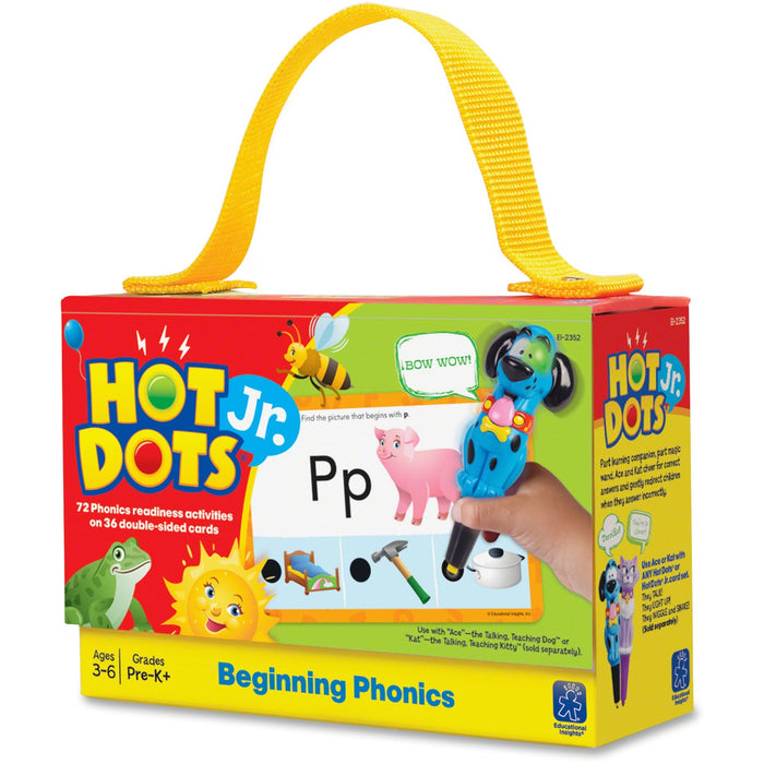 Educational Insights Beginning Phonics Hot Dots Junior Card Set - EII2352
