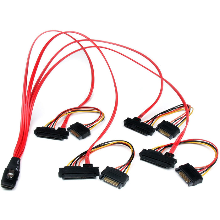 StarTech.com 50cm Internal Serial Attached SCSI Mini SAS Cable - SFF8087 to 4x SFF8482 - STCSAS808782P50