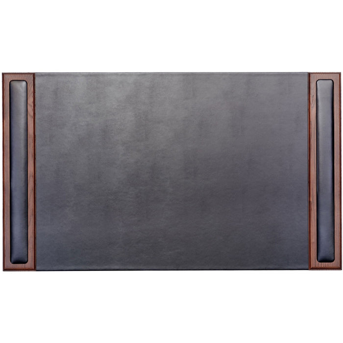 Dacasso Walnut & Leather Side-Rail Desk Pad - DACP8401