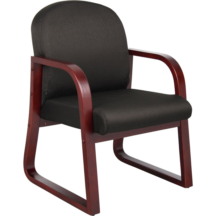 Boss Mahogany Frame Side Chair - BOPB9570BK