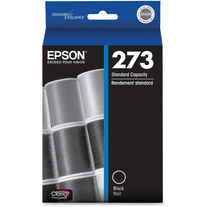 Epson Claria 273 Original Standard Yield Inkjet Ink Cartridge - Black - 1 Each - EPST273020S