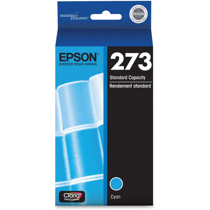 Epson Claria 273 Original Standard Yield Inkjet Ink Cartridge - Cyan - 1 Each - EPST273220S