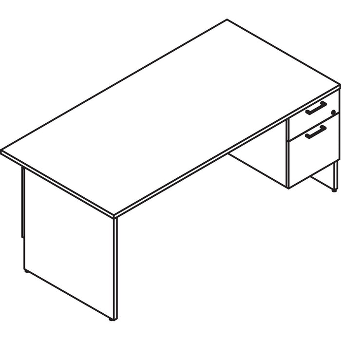 Lacasse Concept 300 Pedestal Desk - 2-Drawer - LAS31NFS3072FL