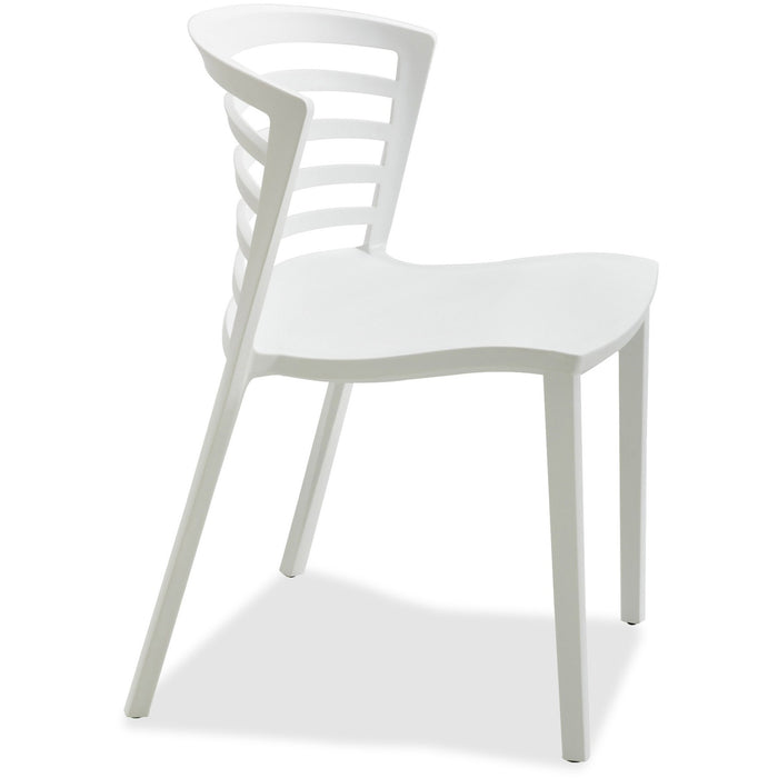 Safco Entourage Stacking Chair - SAF4359WH