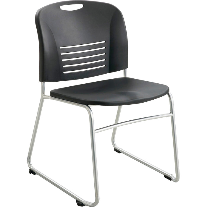 Safco Vy Sled Base Stack Chairs - SAF4292BL