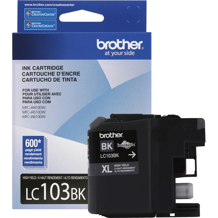 Brother Genuine Innobella LC103BK High Yield Black Ink Cartridge - BRTLC103BK