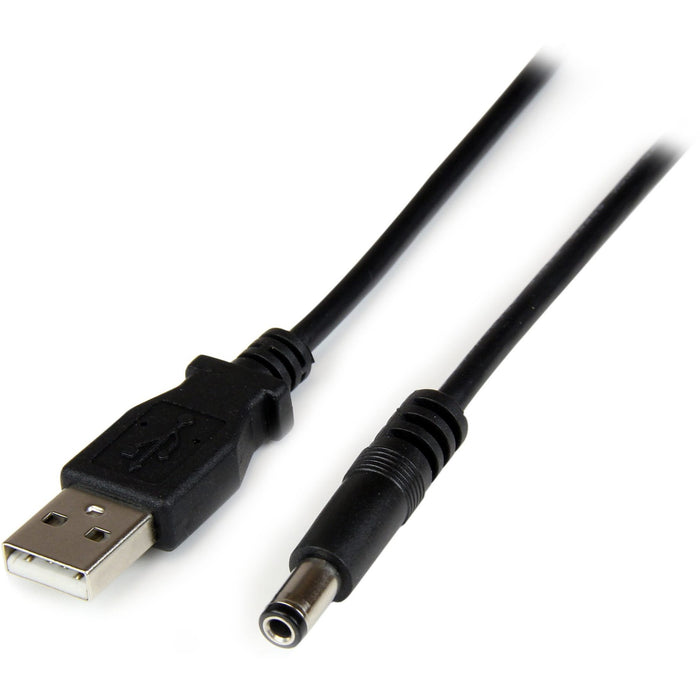 StarTech.com 1m USB to Type N Barrel 5V DC Power Cable - USB A to 5.5mm DC - STCUSB2TYPEN1M