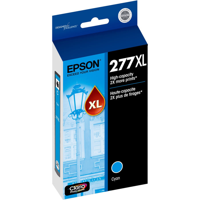 Epson Claria 277XL Original High Yield Ink Cartridge - Cyan - 1 Each - EPST277XL220S