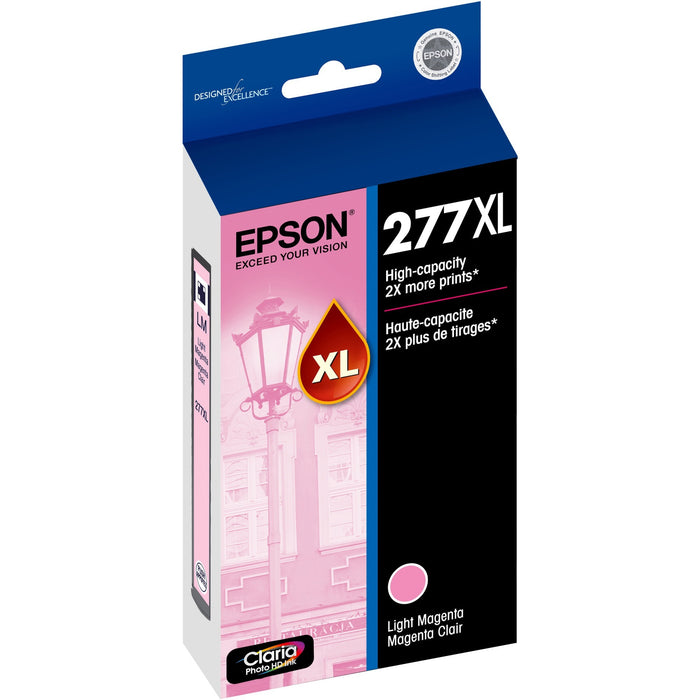 Epson Claria 277XL Original High Yield Ink Cartridge - Light Magenta - 1 Each - EPST277XL620S