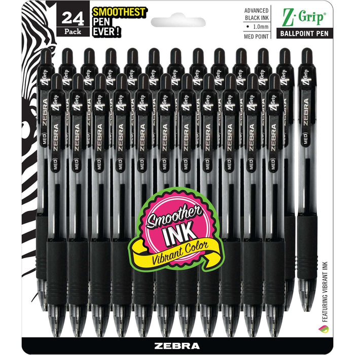 Zebra Z-Grip Retractable Ballpoint Pens - ZEB12221