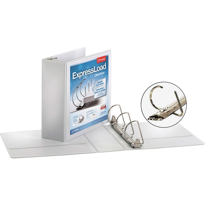 Cardinal ExpressLoad ClearVue Lock D-Ring Binder - CRD49130