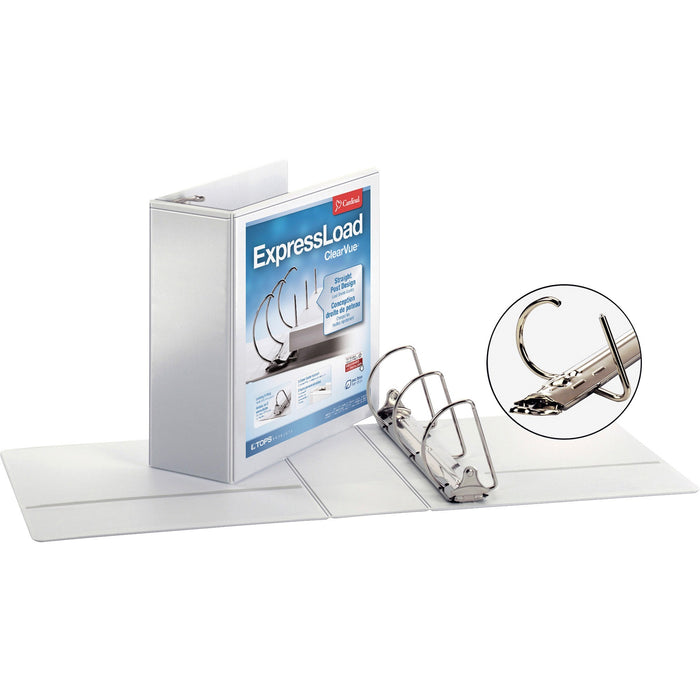 Cardinal ExpressLoad ClearVue Lock D-Ring Binder - CRD49140