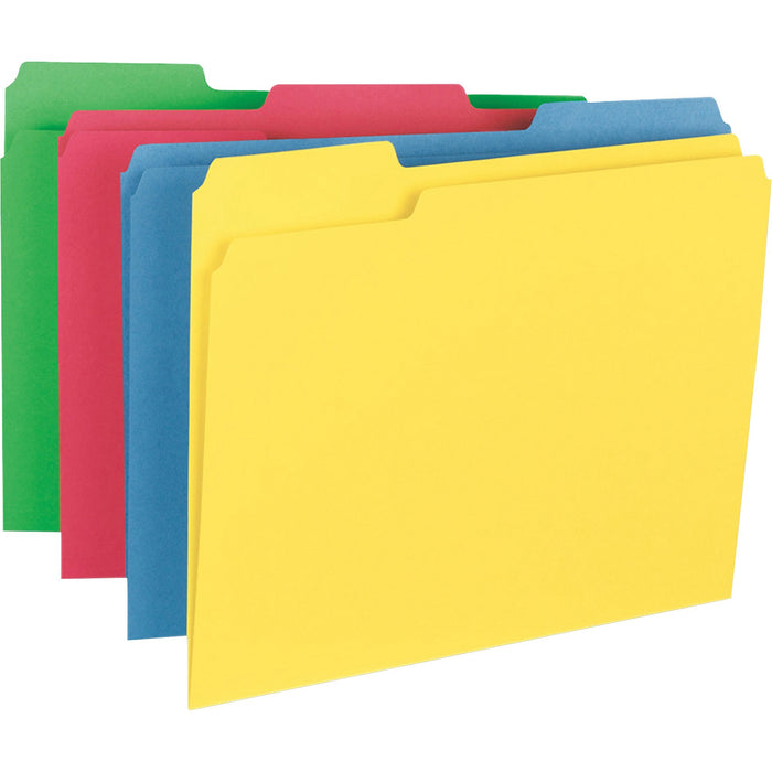 Business Source 1/3 Tab Cut Letter Recycled Top Tab File Folder - BSN16517