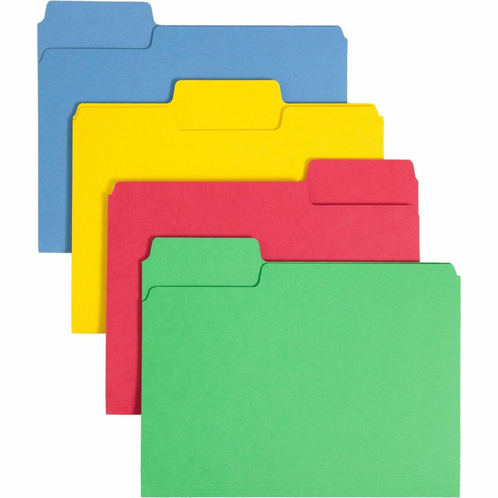 Smead SuperTab 1/3 Tab Cut Letter Recycled Top Tab File Folder - SMD10410