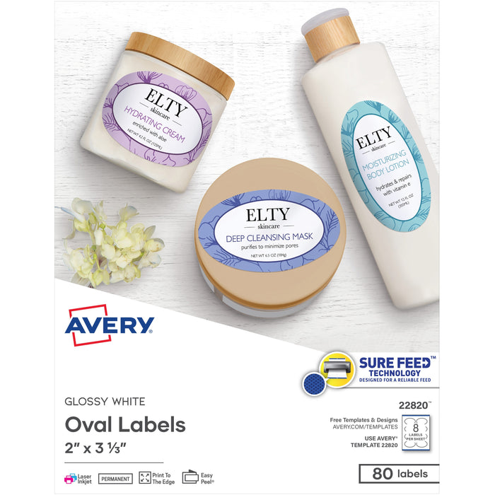 Avery&reg; Easy Peel Oval Labels - AVE22820