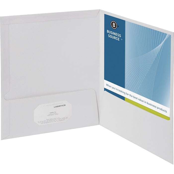 Business Source Letter Pocket Folder - BSN44424