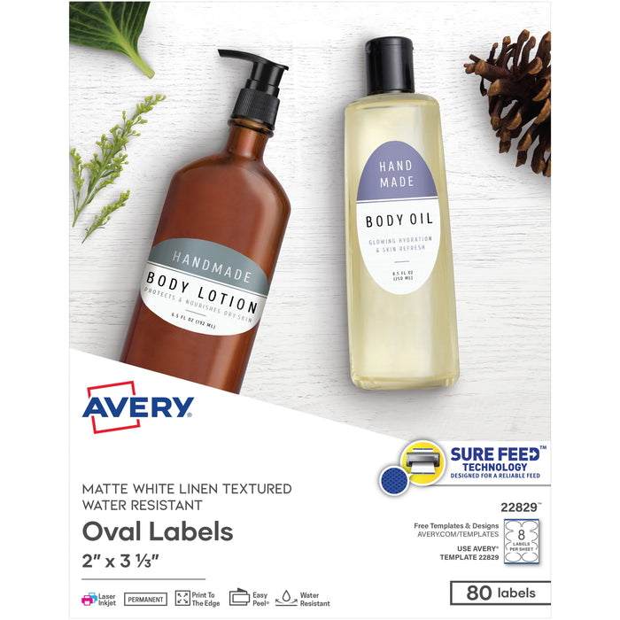 Avery&reg; Easy Peel Labels -Sure Feed - Print-to-the-Edge - AVE22829