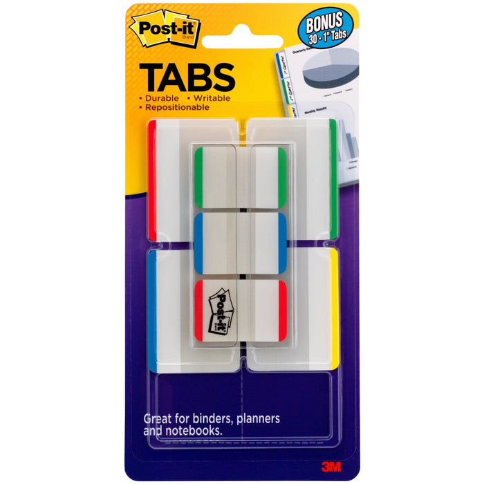 Post-it&reg; Tabs Value Pack - Primary Bar Colors - MMM686VAD1