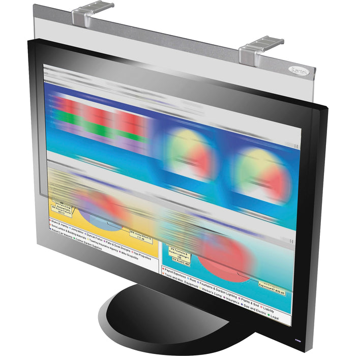 Kantek LCD Privacy/antiglare Wide Screen Filters Silver - KTKLCD24WSV