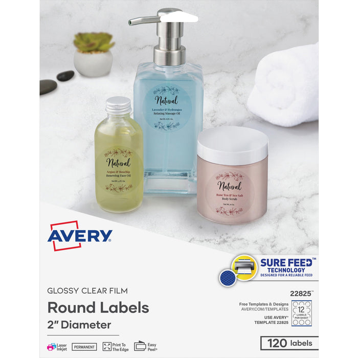 Avery&reg; Print-to-the-Edge Glossy Round Labels - AVE22825
