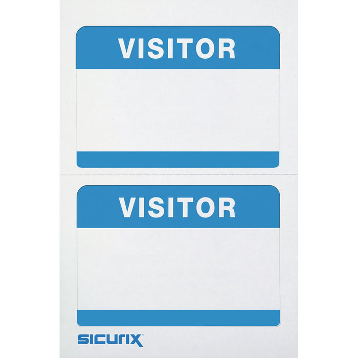 SICURIX Self-adhesive Visitor Badge - BAU67630